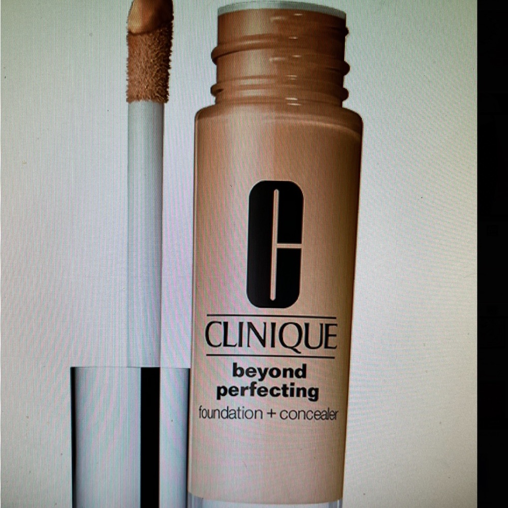 CLINIQUE BEYOND PERFECTING FOUNDATION AND CONCEALER IN #CN 08 LINEN. NWT! - Picture 2 of 2